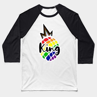 Pride'n'apple Rainbow King ! Baseball T-Shirt